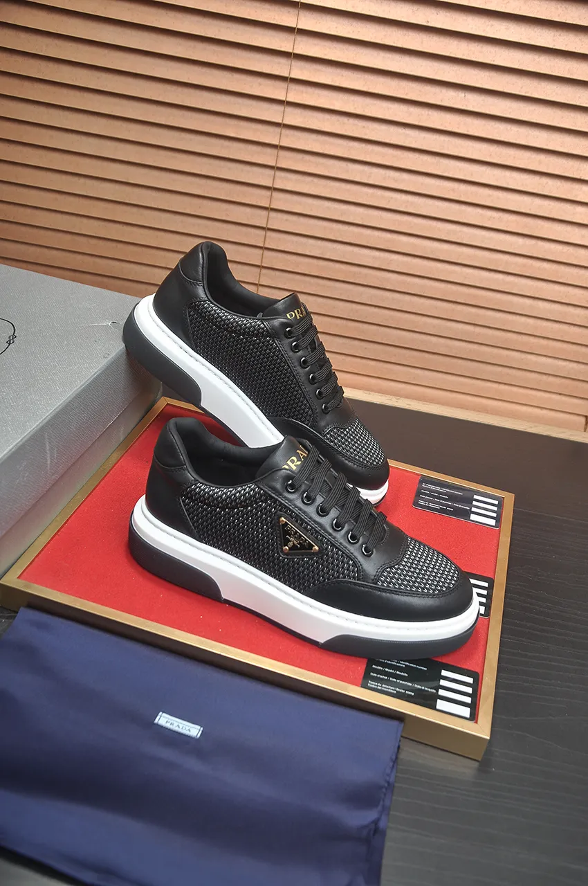 Men's shoes 💰580💶【PRADA】Top original, new season, high quality original goods, top imported calfskin with original imported glue, imported cowhide inside with original cowhide feet, original outsole! Quality guaranteed! Code 38-45 (45 customized)